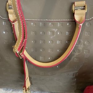 Arcadia genuine patent leather purse
